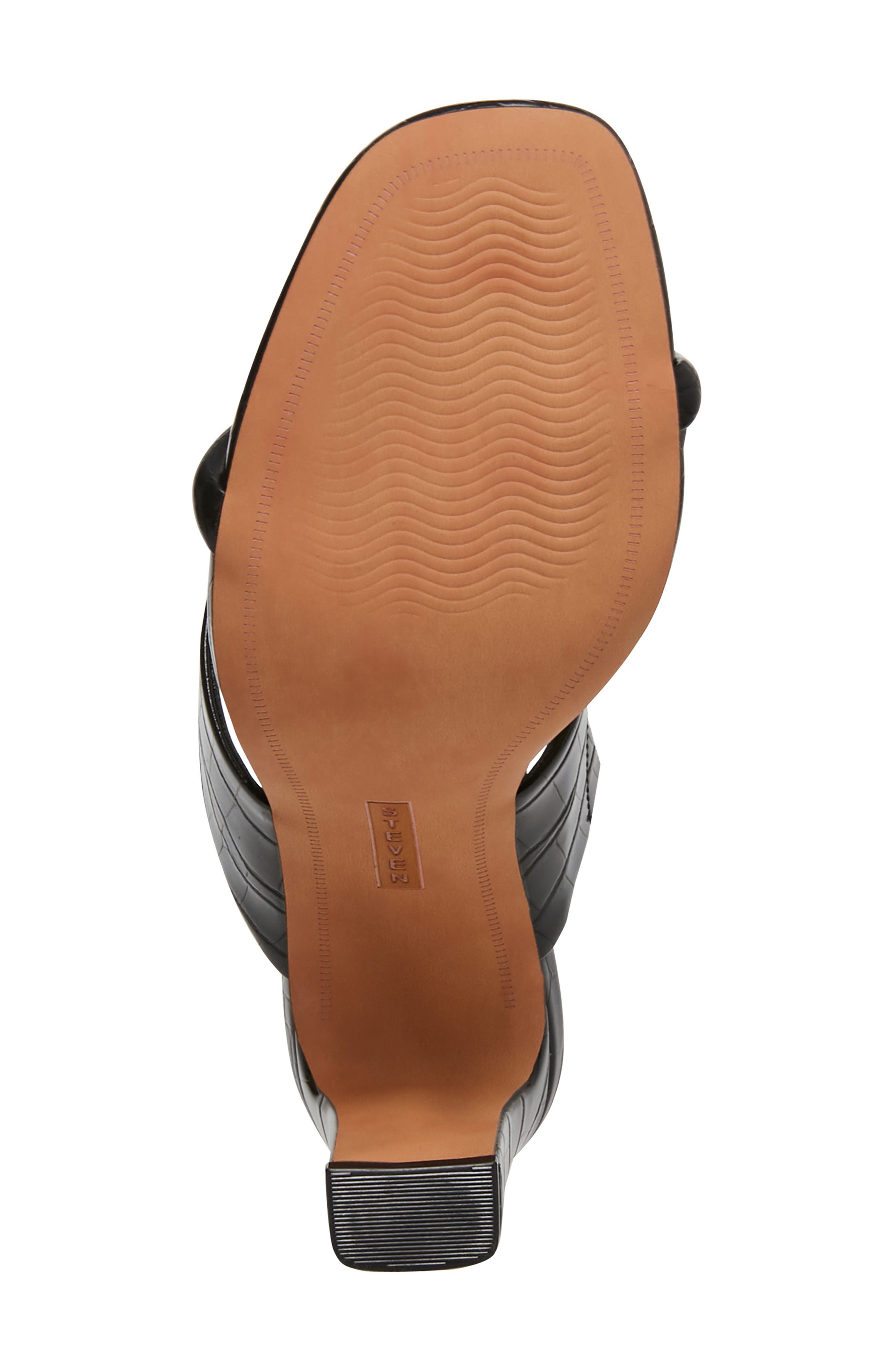 Steven New York Jive Croc Embossed Slip On Sandal, Alternate, color, 