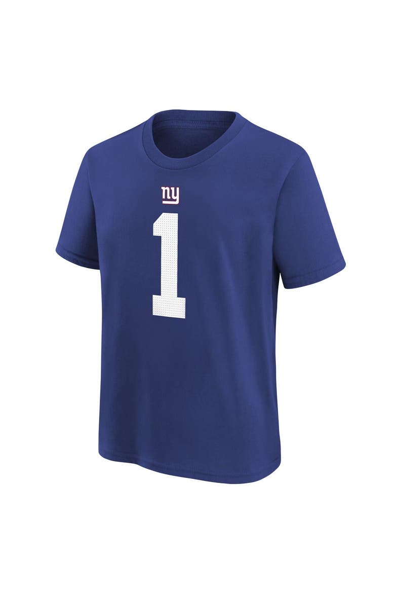 Men's Nike Malik Nabers Royal New York Giants Player Name & Number T-Shirt, Alternate, color, Royal