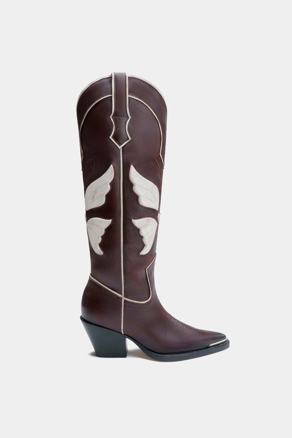 Dante Leather Western Boots Gaela, Alternate, color, Burgundy