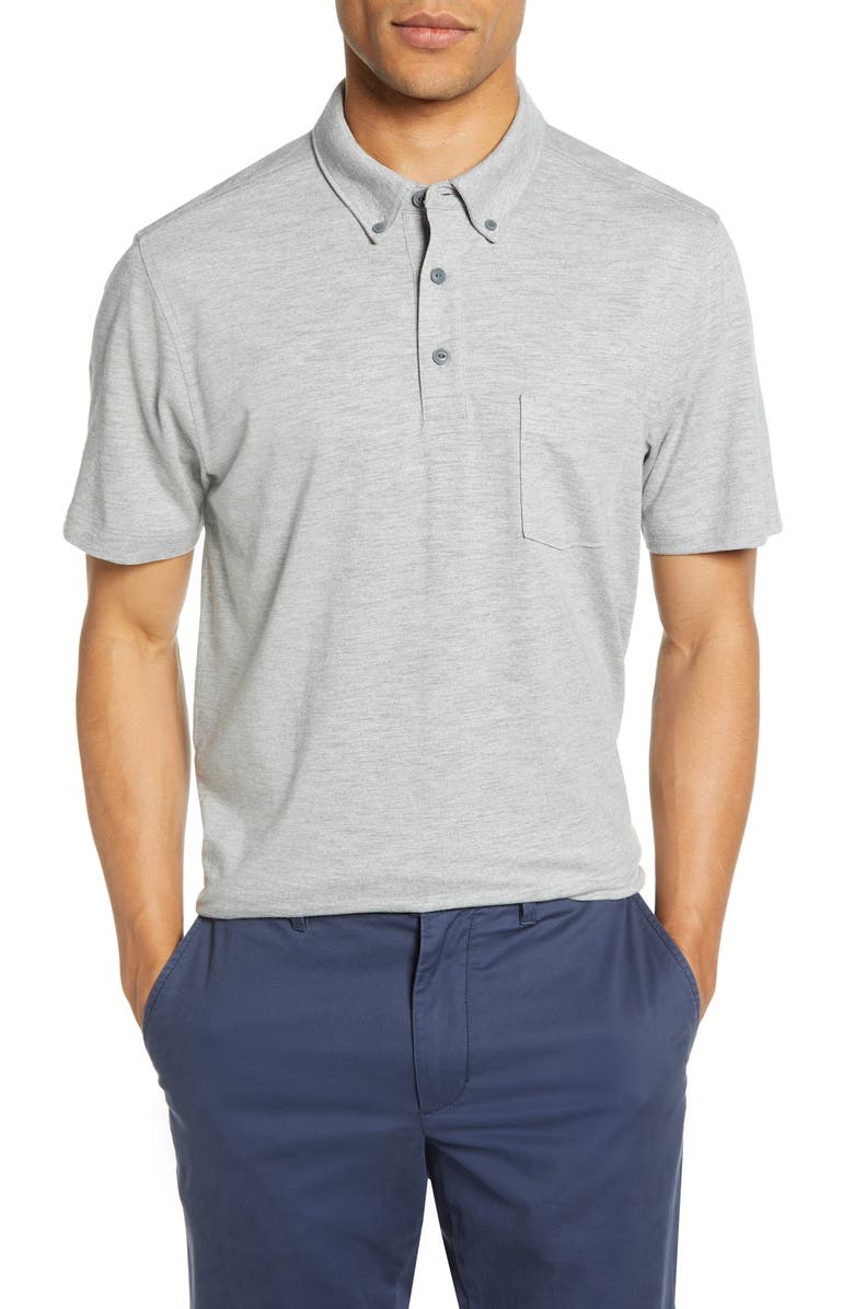 1901 Marled Slub Slim Fit Polo, Main, color, 
