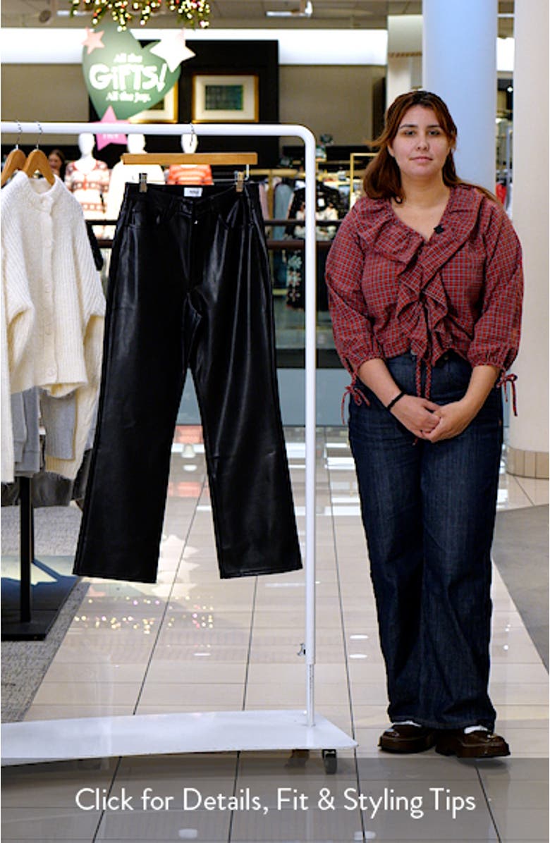 Ally Faux Leather Bootcut Pants, sales video thumbnail