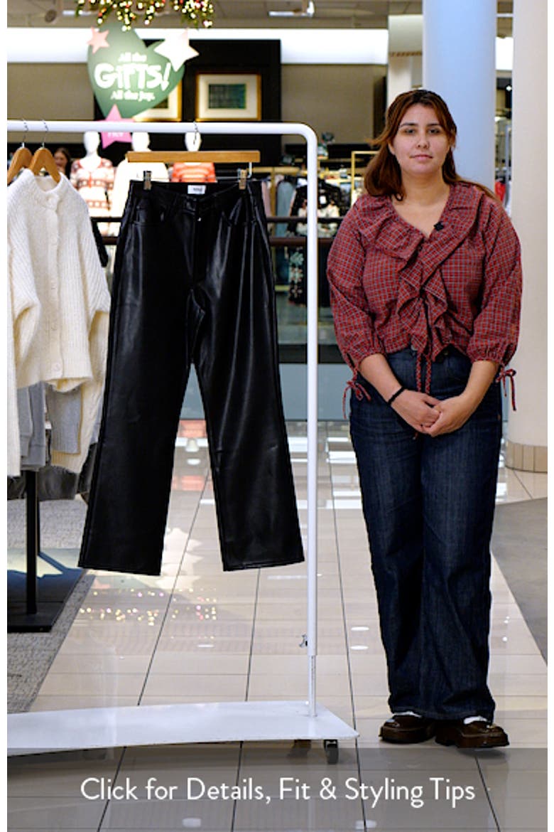 Ally Faux Leather Bootcut Pants video