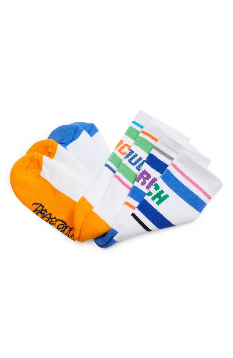 PEA N OLIVE Peace & Soul Crew Socks, Alternate, color, 