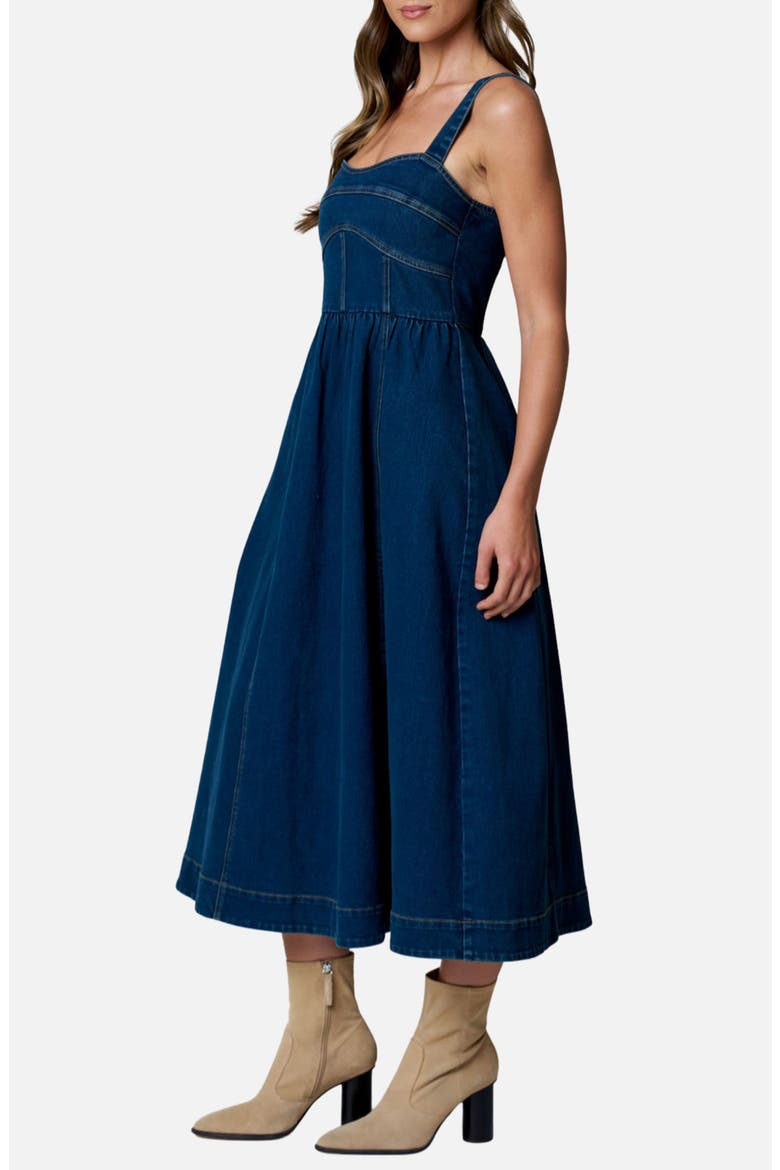 Denim Midi Dress, Alternate, color, DENIM