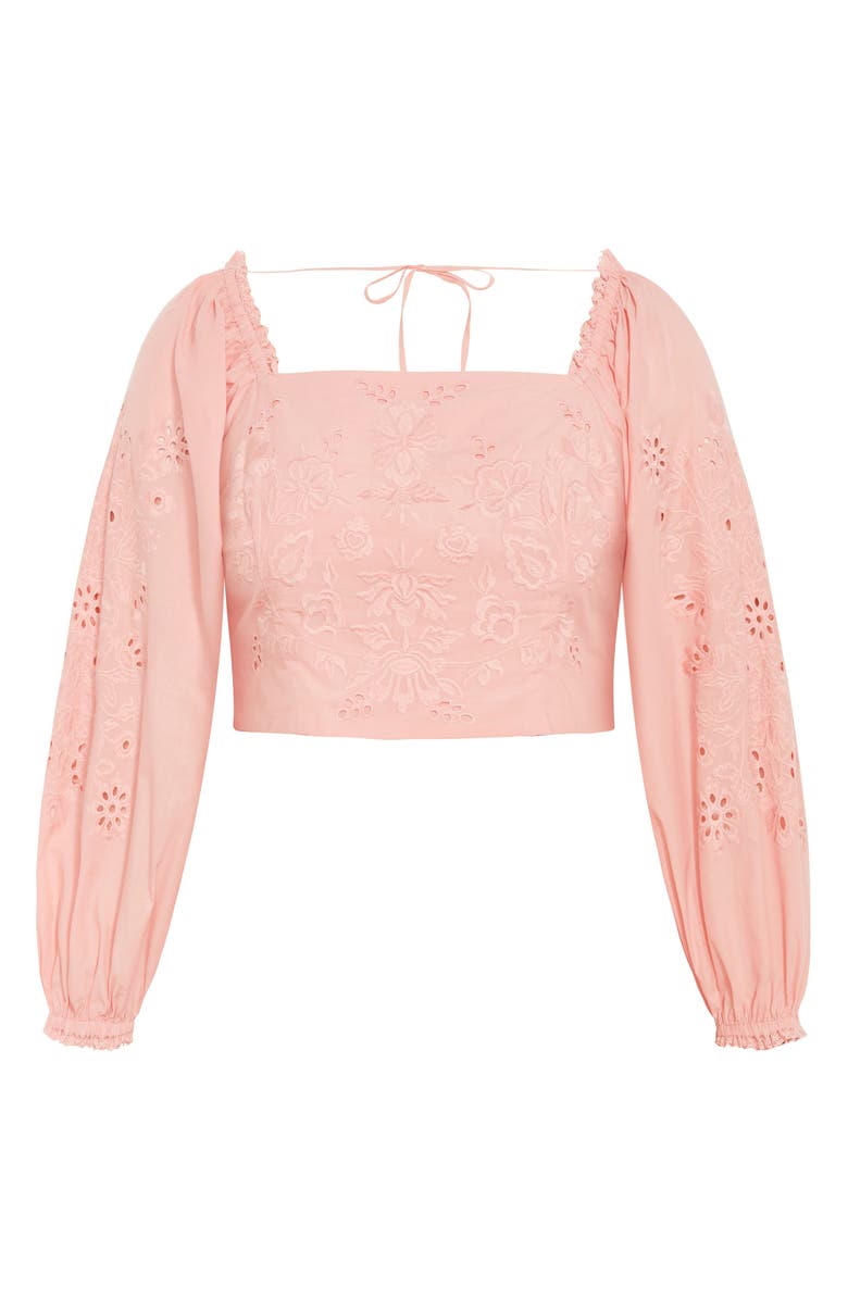 City Chic Willow Top, Alternate, color, Peachy