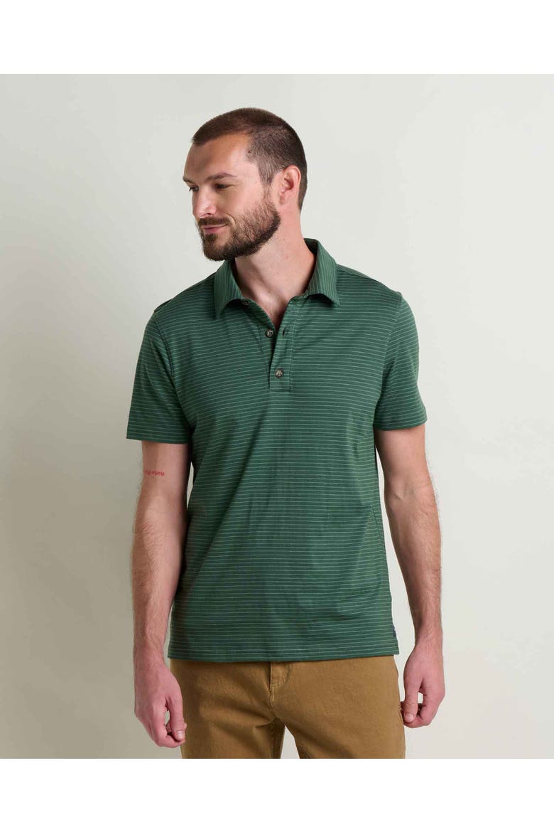 Tempo Short Sleeve Polo, Main, color, Cilantro Pattern