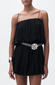 MANGO Blouson Minidress