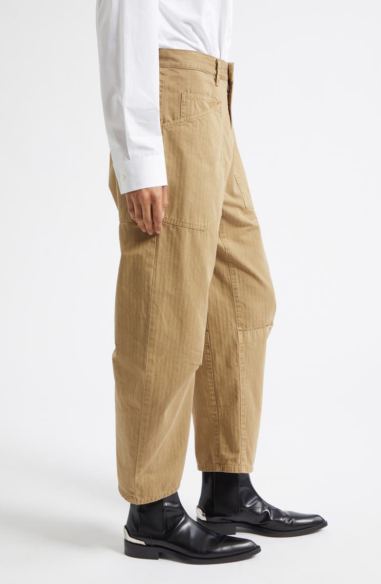 Nili Lotan Shon Stretch Cotton Pants, Alternate, color, French Khaki
