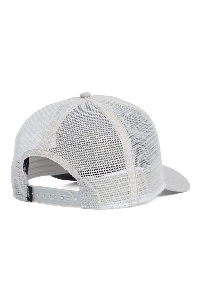 Swamp Monster Mesh Trucker Hat, Alternate, color, GREY