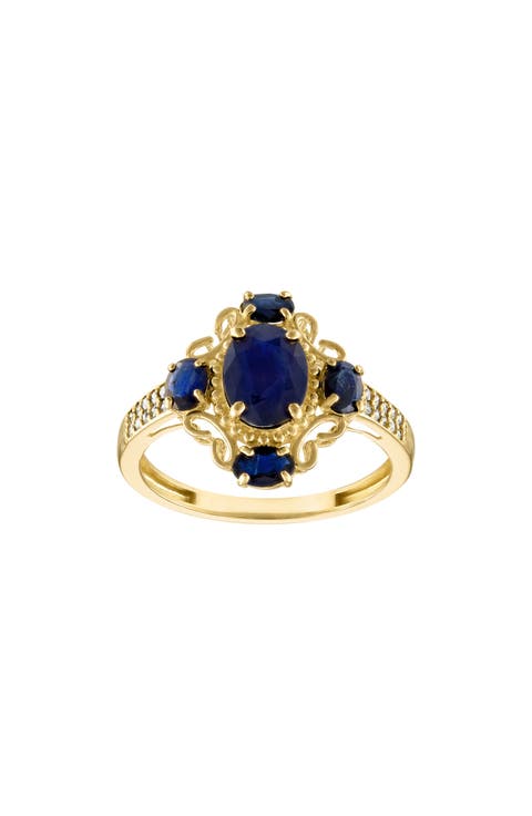 Sapphire & Diamond Ring