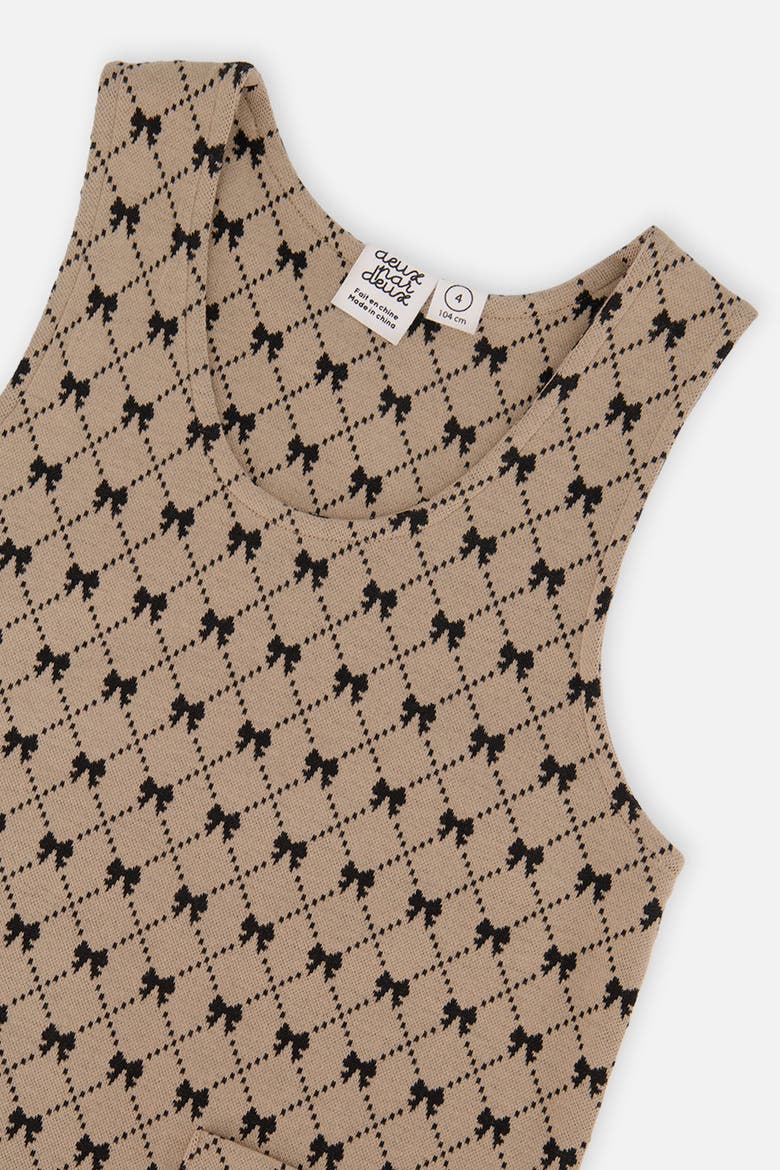 Bow Tie Jacquard Front Pocket Jumper, Alternate, color, Beige Printed Bow Ties