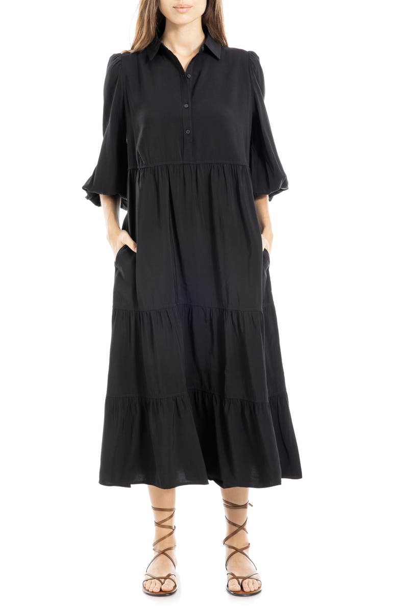 MAX STUDIO Gauze Shirtdress, Alternate, color,