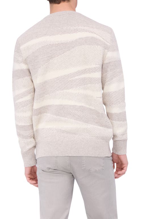 Bugatchi Ripple Wool & Cotton Sweater In Willow