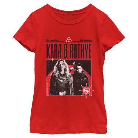 Girl's Supergirl Kara and Ruthye  Graphic T-Shirt