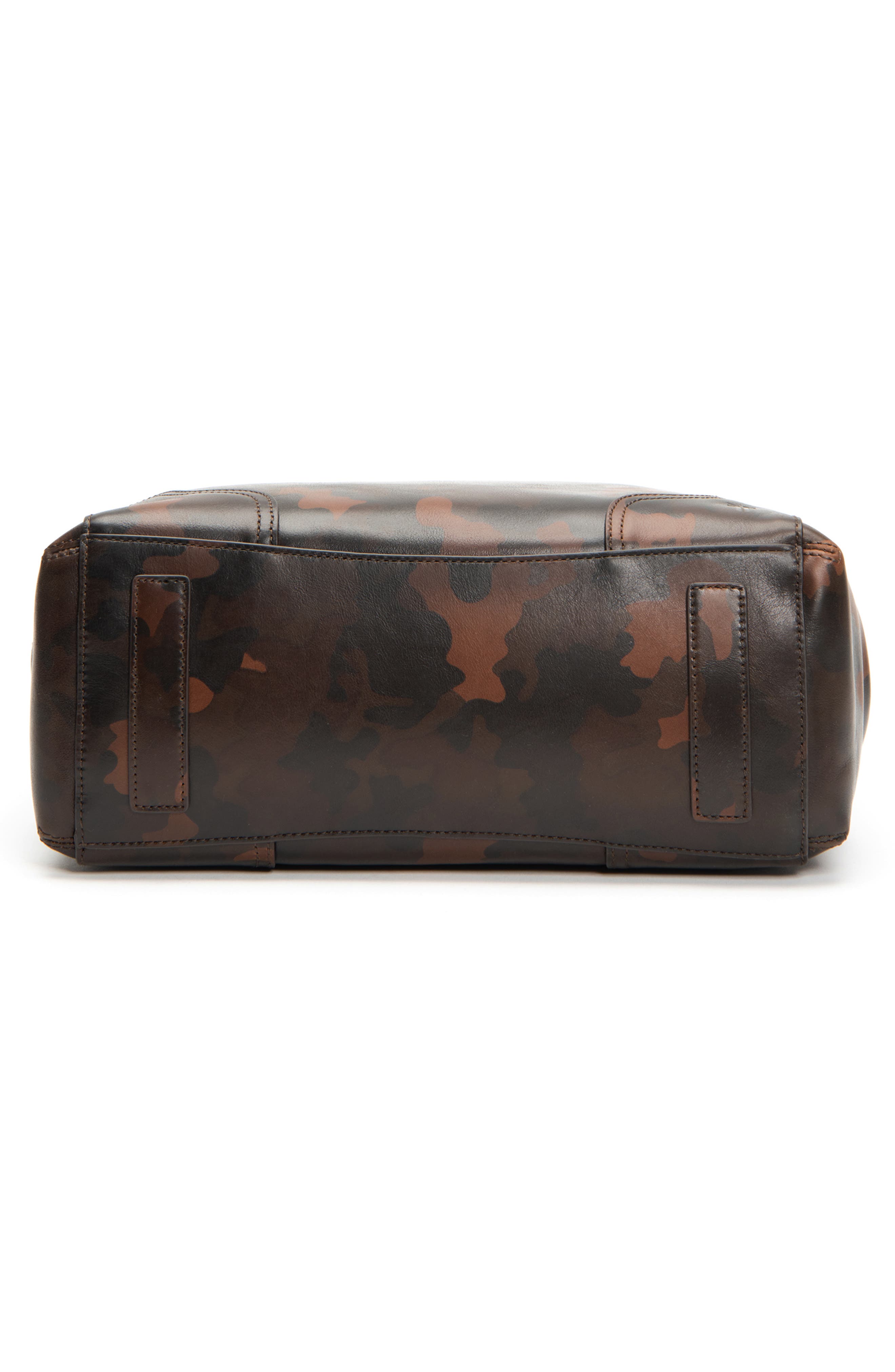 Charlie Simple Leather Tote, Alternate, color, BROWN CAMO