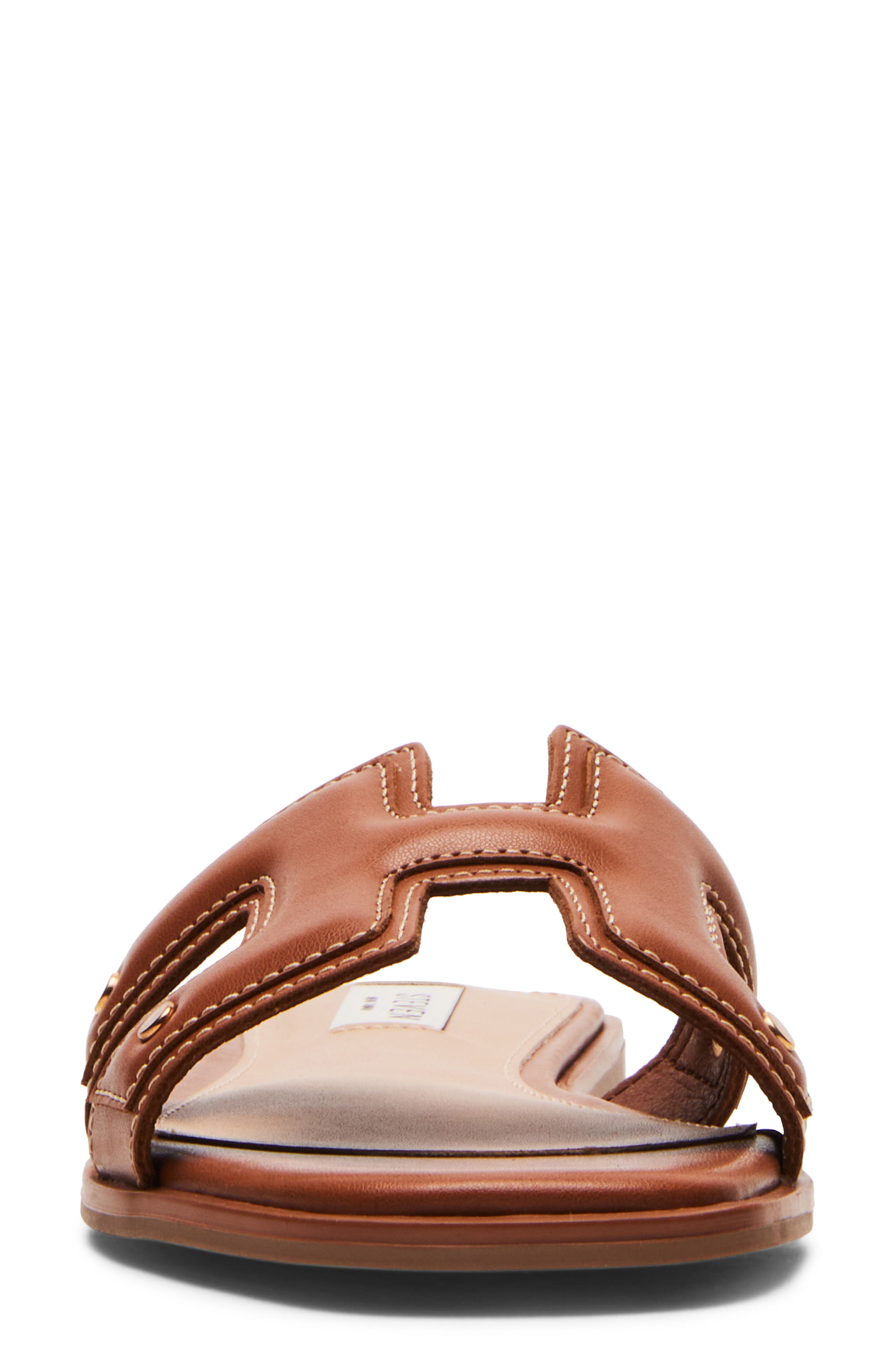 Harlien Slide Sandal, Alternate, color, COGNAC
