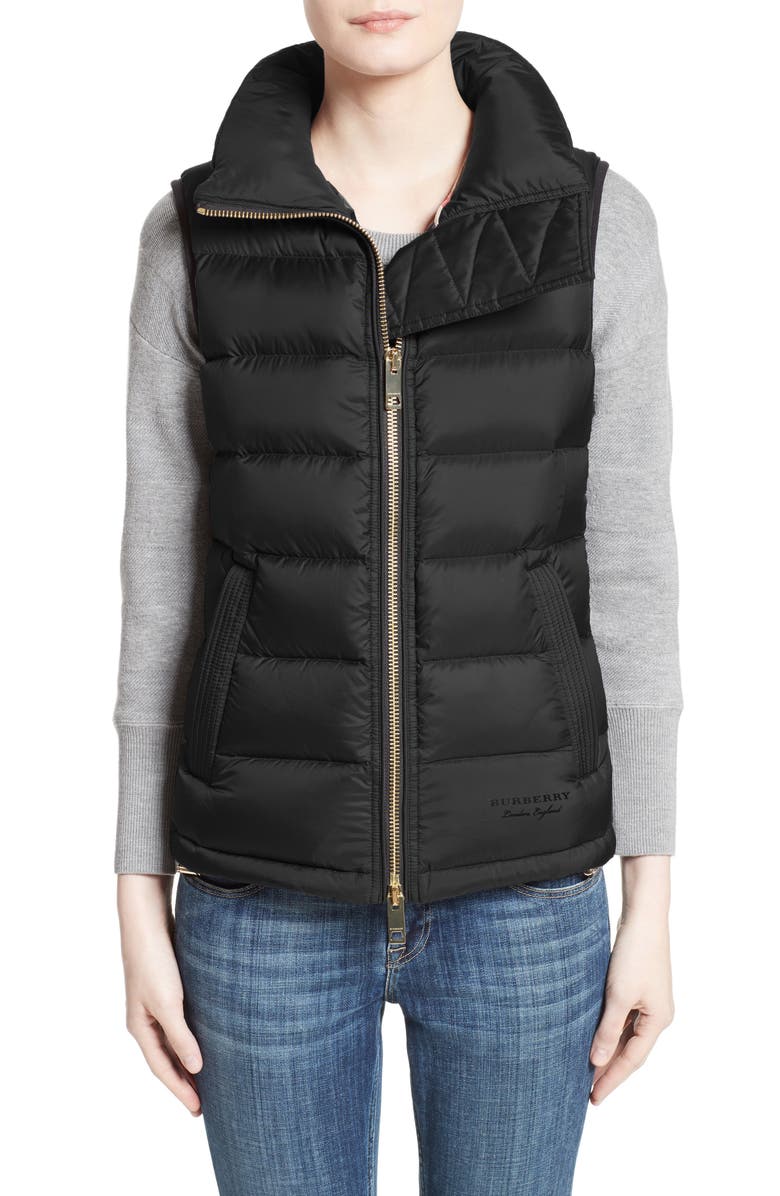 Burberry Bredon Quilted Puffer Vest, Main, color, 