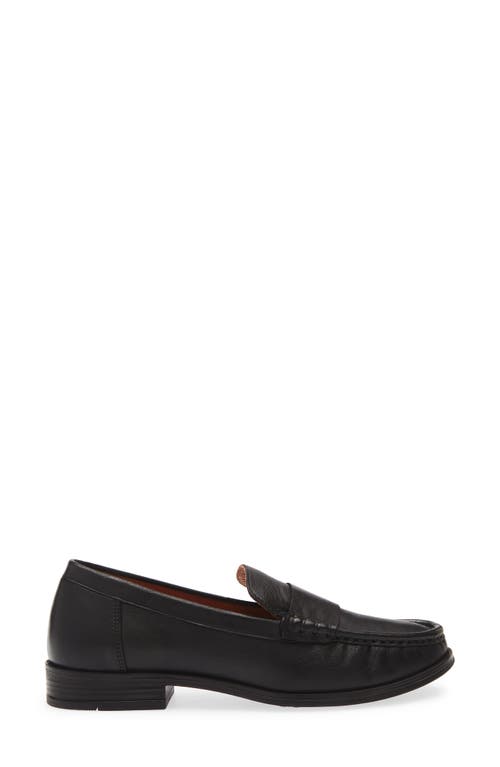 Miz Mooz Issy Block Heel Loafer In Black