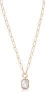 Ettika Deco Crystal Pendant Necklace