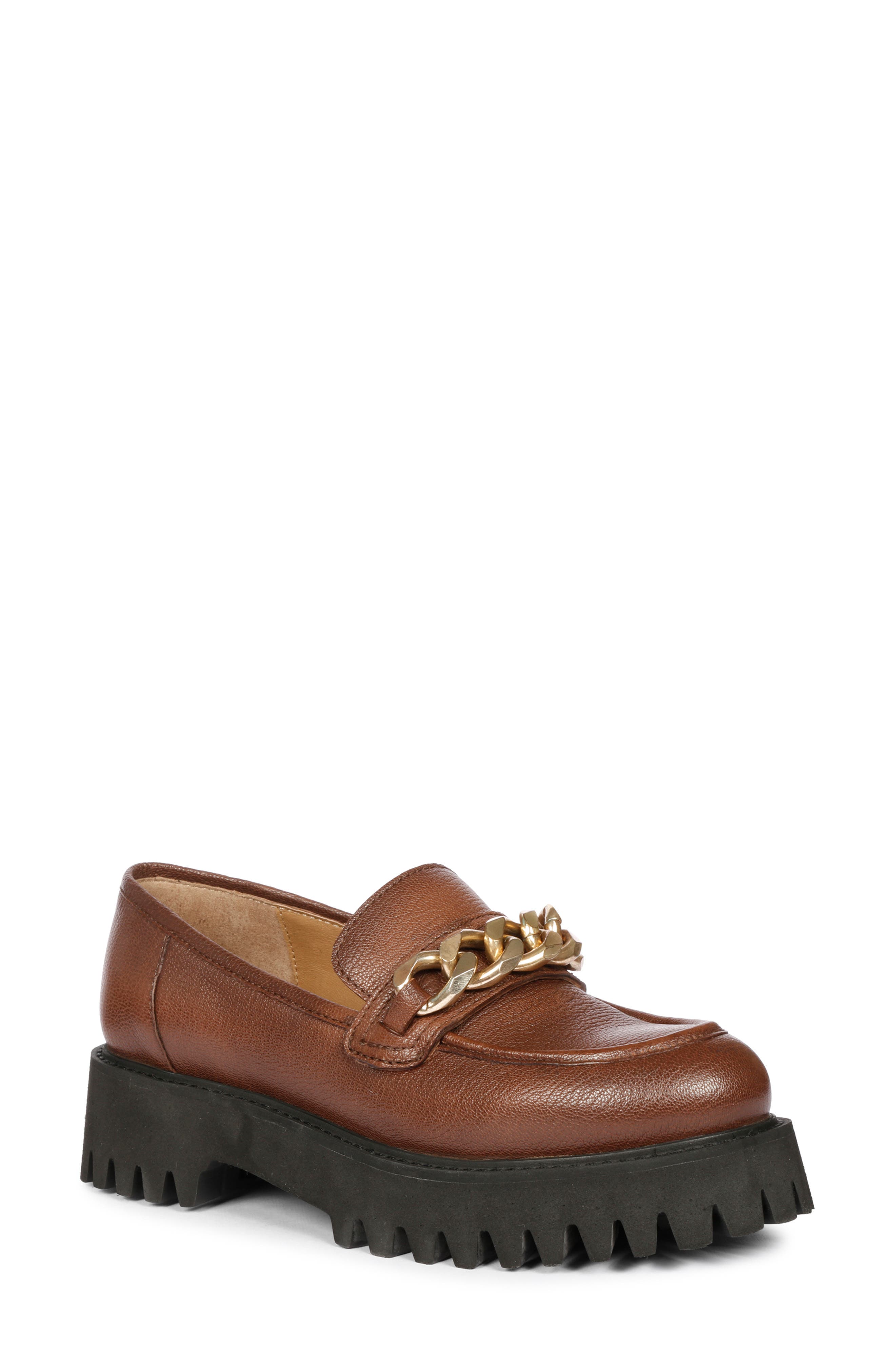 SAINT G Donna Platform Loafer, Main, color, Brown