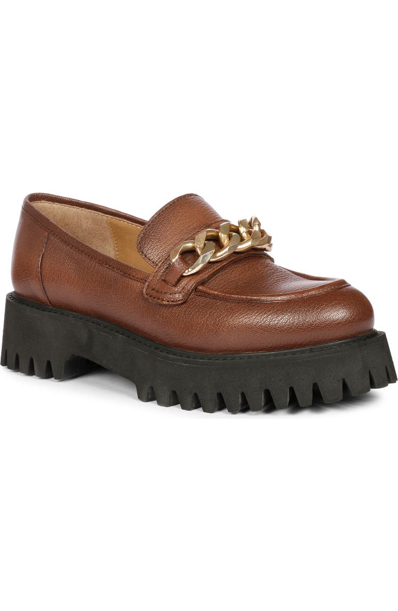 SAINT G Donna Platform Loafer, Main, color, Brown