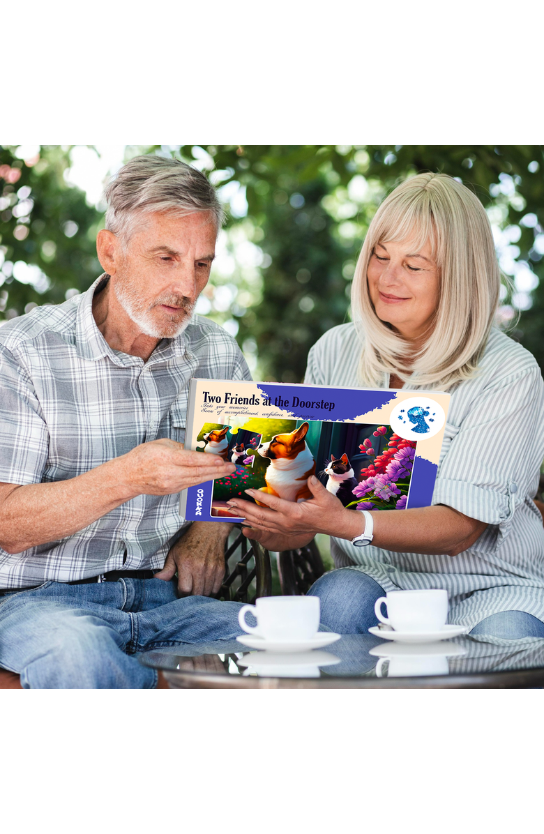 Quokka Dementia Puzzle Set for Adults - Large Piece Jigsaw Puzzles for Seniors, Alternate, color, Riverside, Platform, Animals