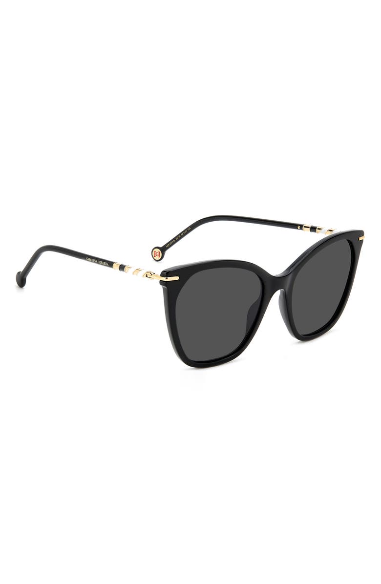 Carolina Herrera 56mm Cat Eye Sunglasses, Alternate, color,