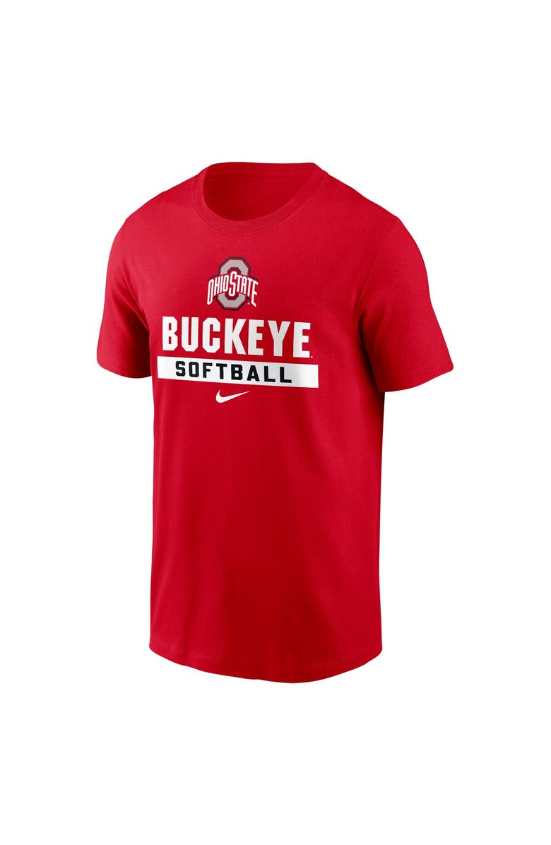 Nike Men's Nike Scarlet Ohio State Buckeyes Softball T-Shirt, Alternate, color, Scarlet