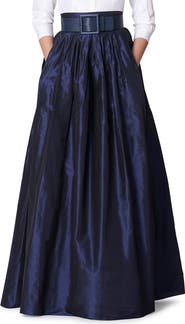 Carolina Herrera High Waist Silk Ball Skirt