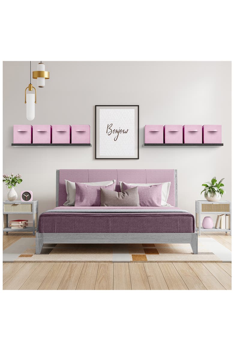 8-Pack Collapsible Storage Cubes, Alternate, color, PASTEL PINK