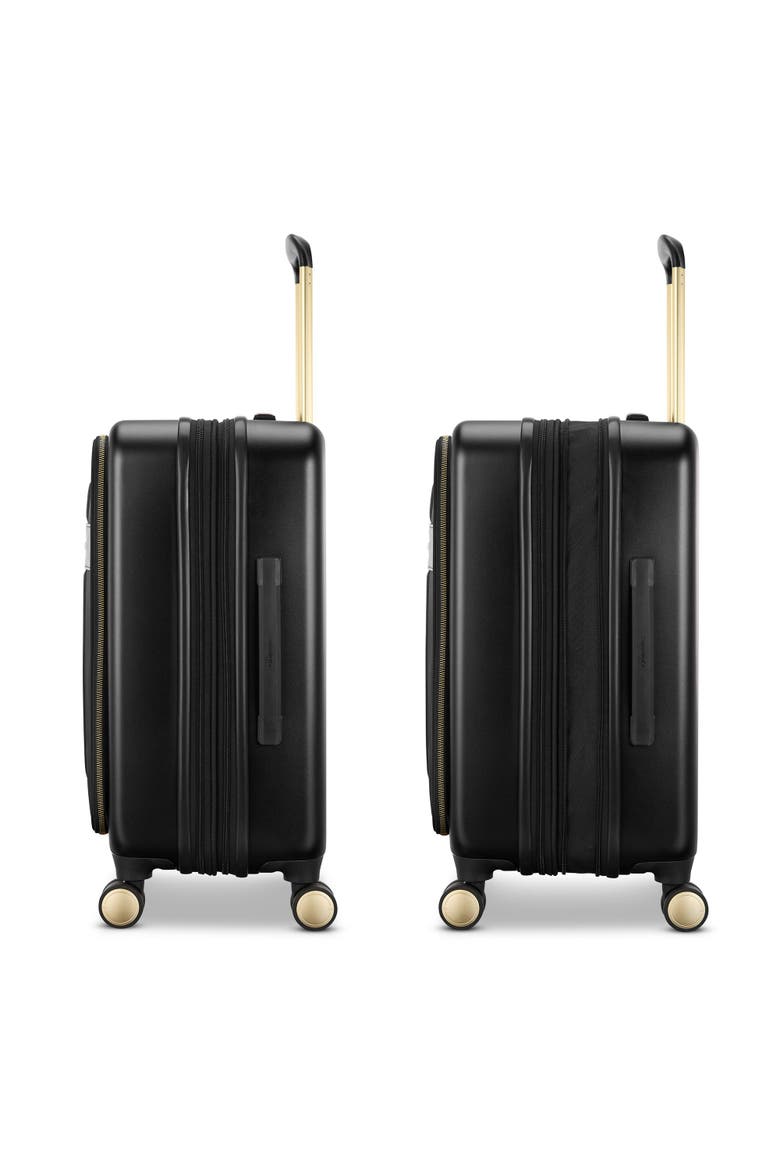 Mobile Solution 2 Expandable 22" Carry On Spinner Luggage, Alternate, color, Black