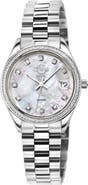 GV2 Turin Swiss Diamond Stainless Steel Bracelet Watch, 32mm - 0.15ct.