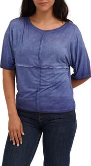 CYRUS Checkboard Stitch Jersey Top