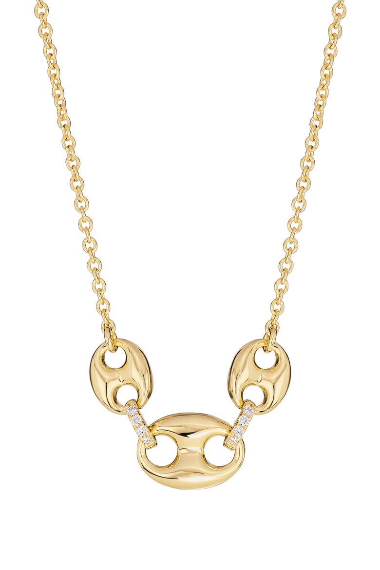 Pavé Bold Mariner Chain Necklace video