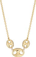 ATHRA LUXE Pavé Bold Mariner Chain Necklace