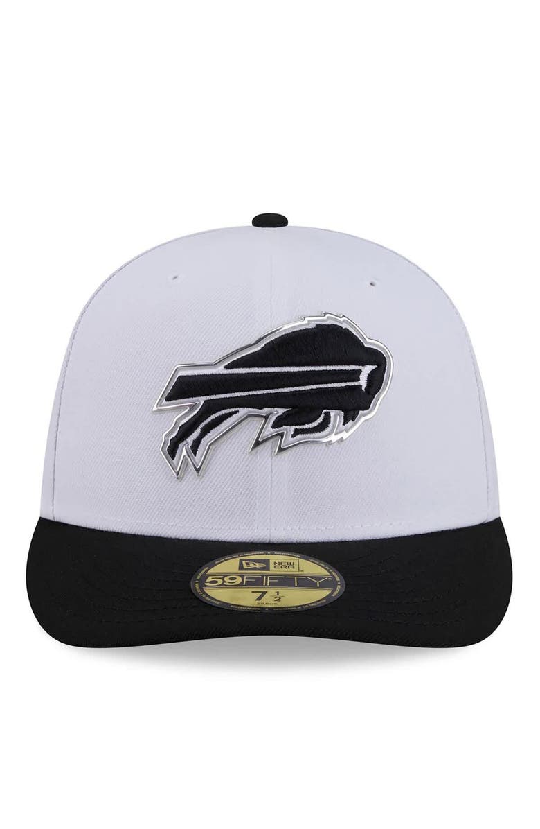 New Era Men's New Era  White/Black Buffalo Bills 2026 NFL Draft Pre-Curved 59FIFTY Fitted Hat, Alternate, color, White