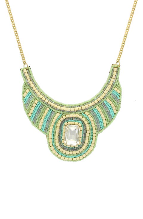 Malia Beaded Bib Necklace