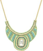 OLIVIA WELLES Malia Beaded Bib Necklace