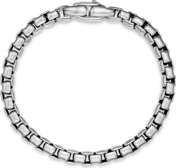 Men's Large Box Chain Link Bracelet, 5mm