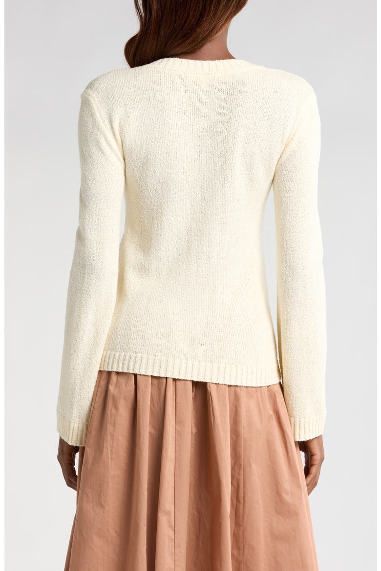 Dylan V-Neck Sweater, Alternate, color, CREAM / CAM