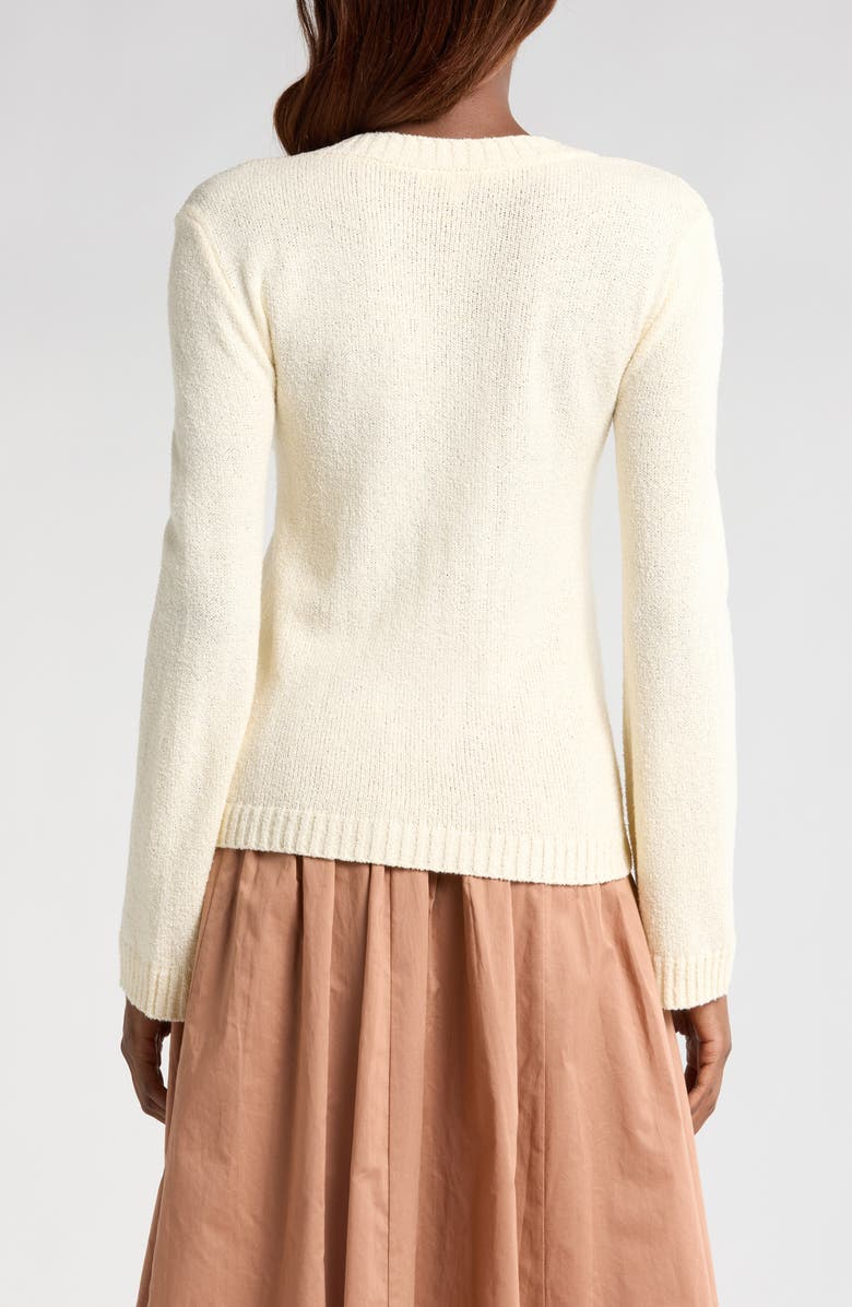 WAYF Dylan V-Neck Sweater, Alternate, color, Cream / Cam