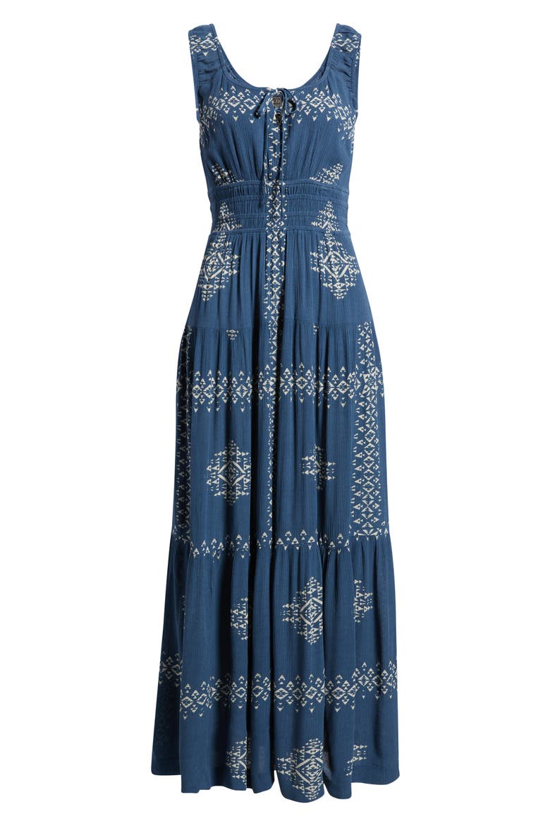 Brooklyn Sleeveless Maxi Dress, Alternate, color, NAVY