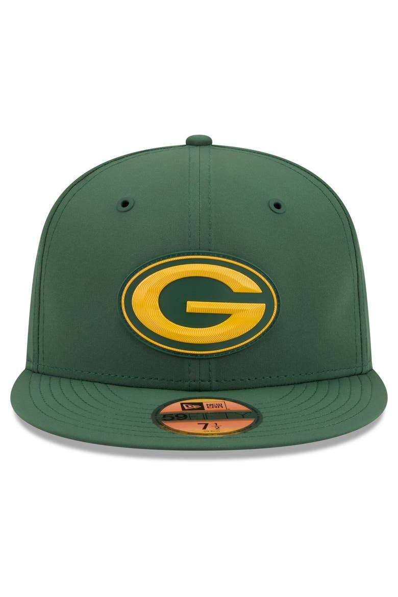 Men's New Era Green Green Bay Packers 2026 Sideline 59FIFTY Fitted Hat, Alternate, color, Green