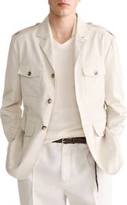 MANGO Slim Fit Cotton Jacket