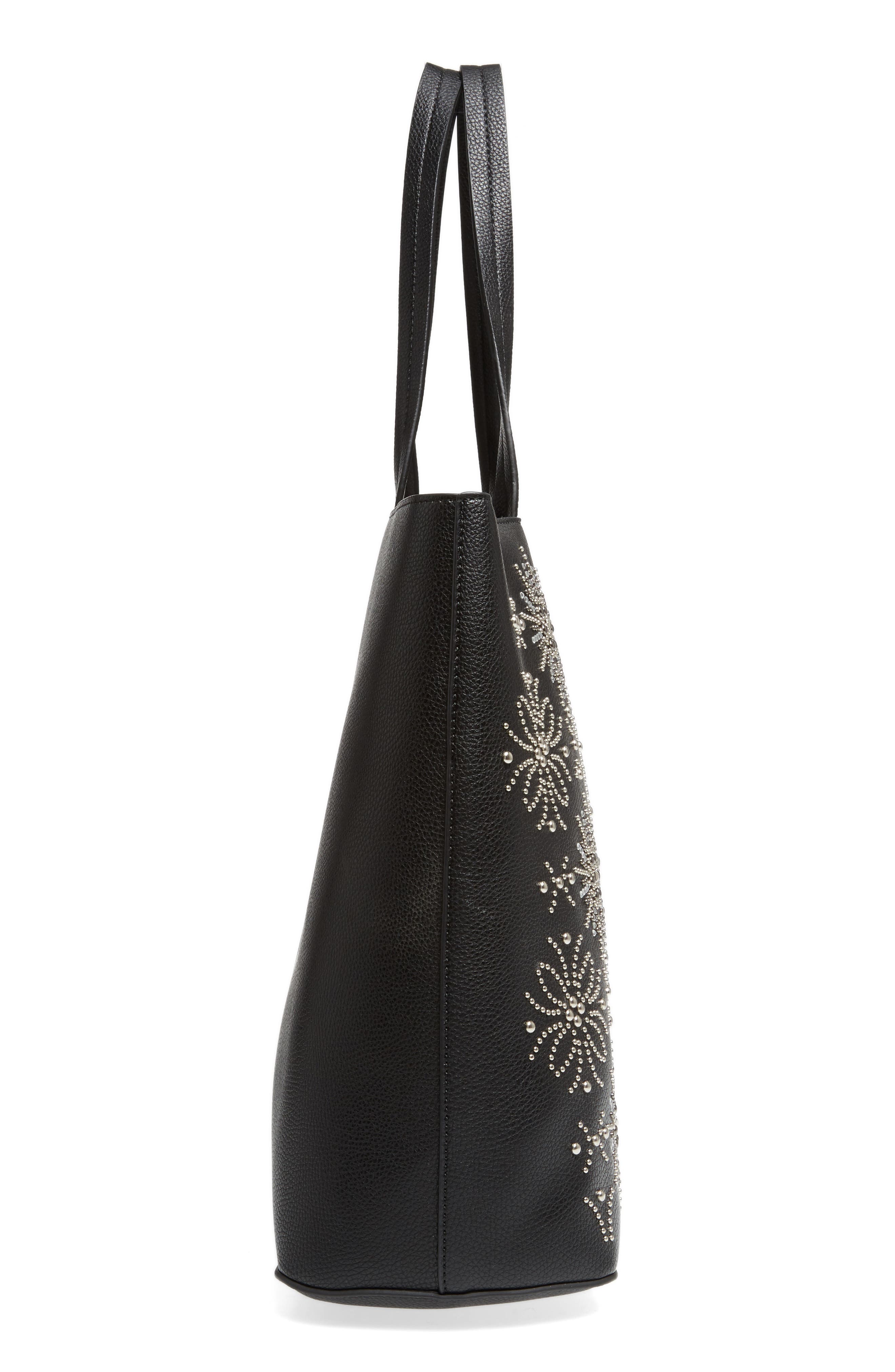 Chelsea28 Starburst Faux Leather Tote & Zip Pouch, Alternate, color, 