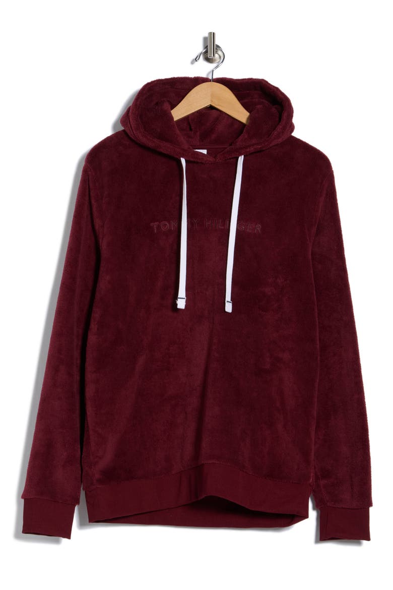 Logo Embroidered Sleep Hoodie, Alternate, color, PORT
