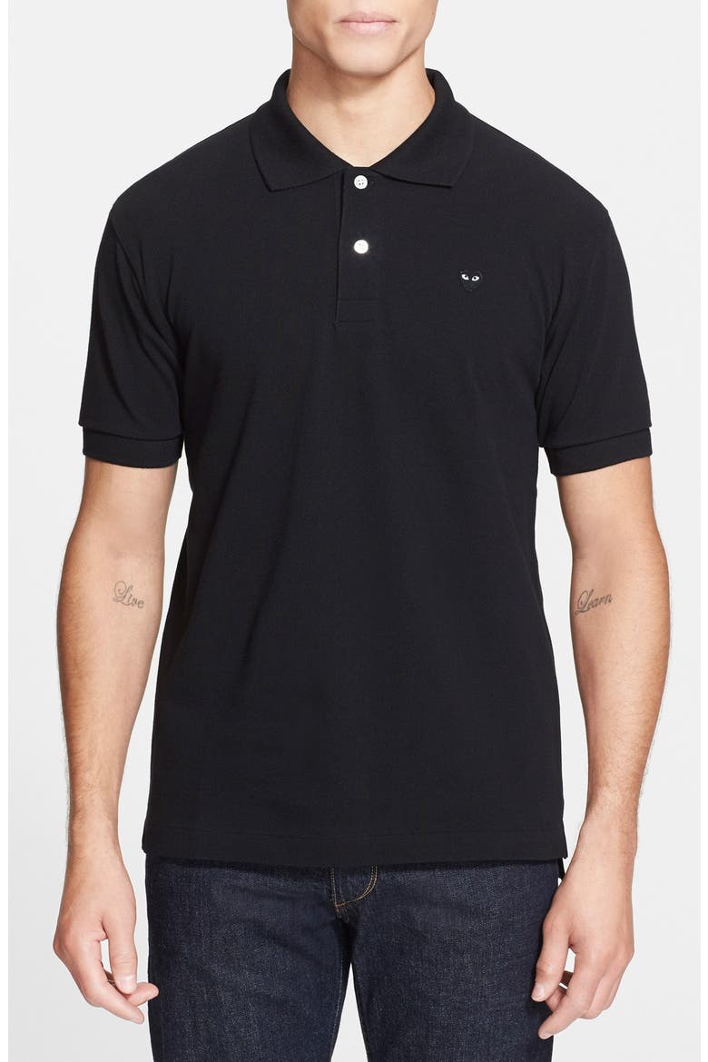 Piqué Polo with Small Heart Appliqué (Men) | Nordstrom