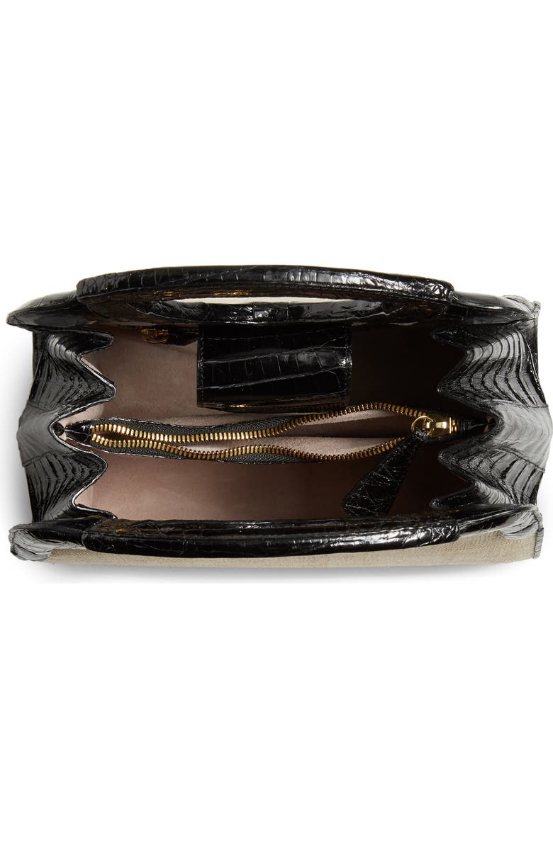 Nancy Gonzalez Small Genuine Crocodile Top Handle Bag, Alternate, color,