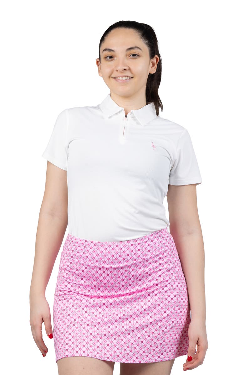 TailorByrd Solid Quarter Zip Polo, Alternate, color, White