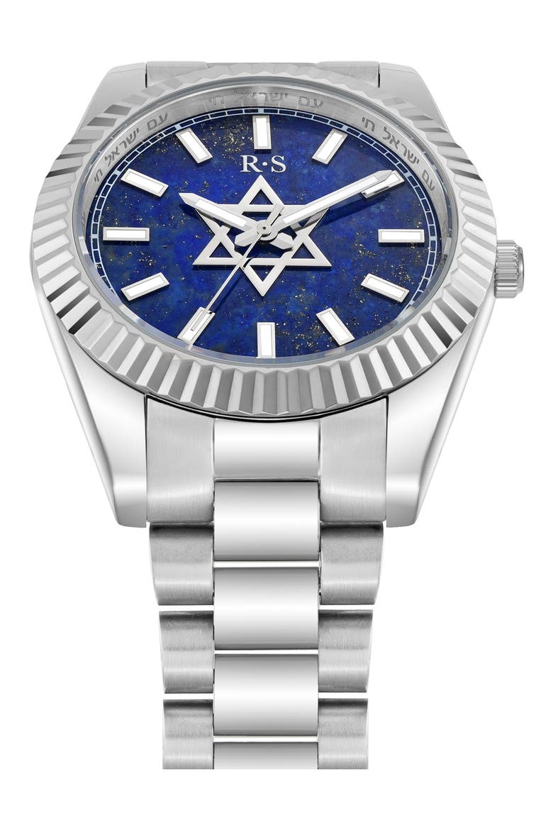 The Jumbo Mazel Lapis Lazuli Bracelet Watch, 41mm, Alternate, color, BLUE LAPIS